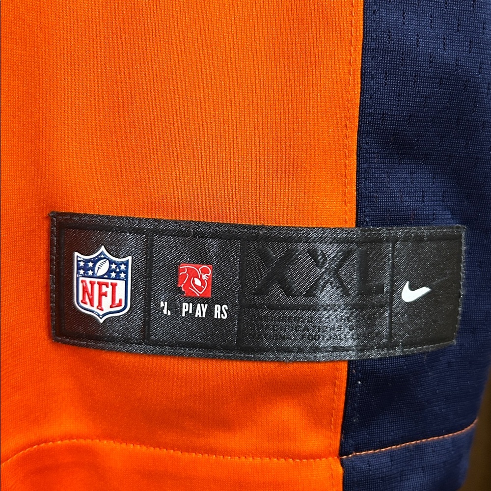 NFL Orange and Navy XXL Jersey Nike Wes Welker On Field Denver Broncos #83 - Picture 3 of 9